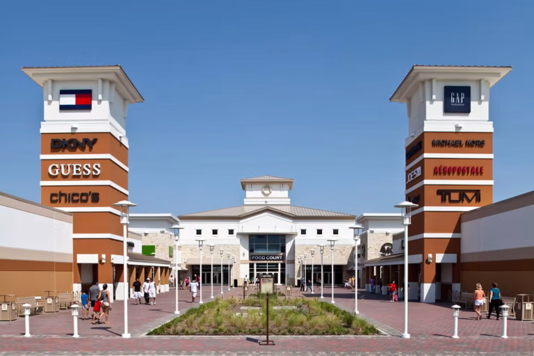 Grand Prairie Premium Outlets shopping center near Metroplex Collision service area